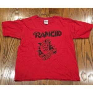 Vintage Rancid Let's Go Tour T-Shirt Size Youth Medium 2002 Machete